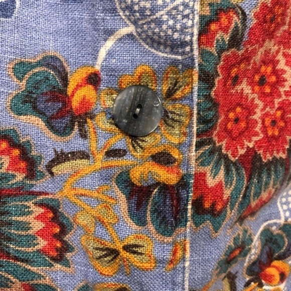 Vintage Floral Red & Blue Blazer - Picture 5 of 5